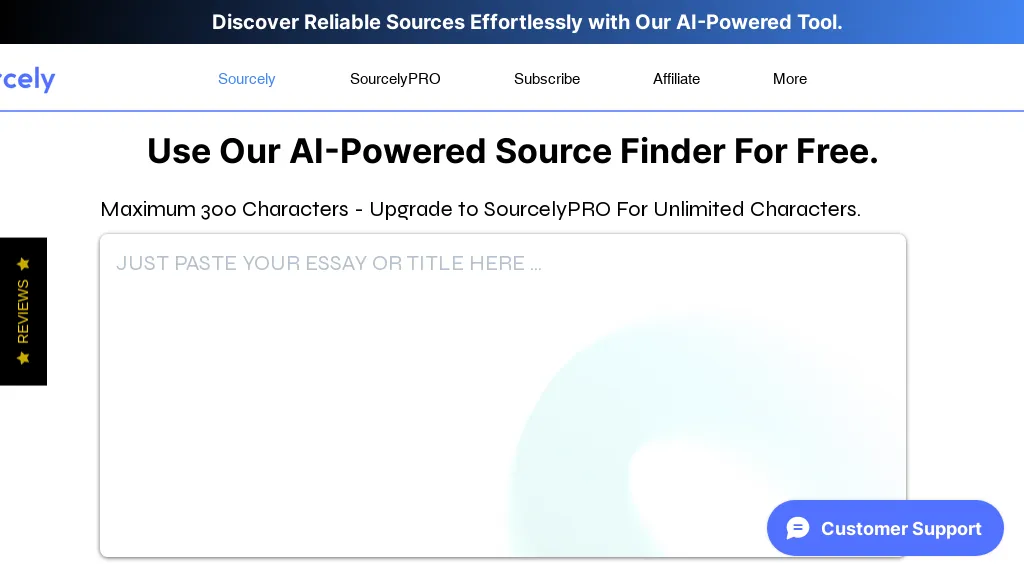 Sourcely - Explore all tools