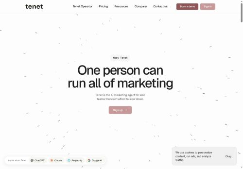 Tenet - Marketing