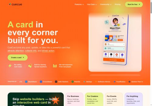 CueCue - Landing Page Generator