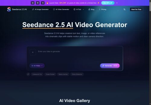 seedance25ai.net - Text-to-video