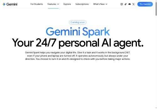 Gemini Spark - Personal assistant