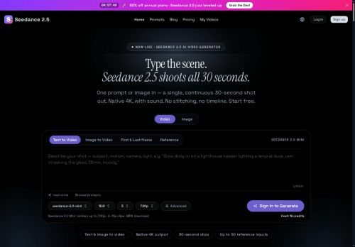 seedance25ai.im - Text-to-video