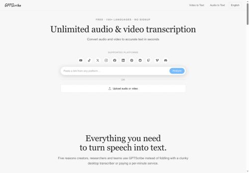 GPTscribe AI - Transcriber