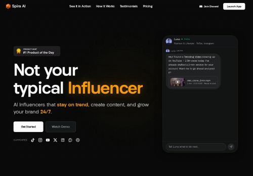 Spira AI - Social media management
