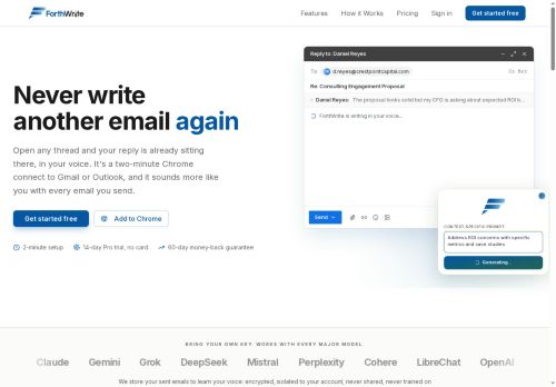 Forthwrite AI - Email assistant