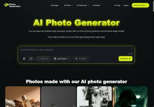 PhotoGenerator.ai - Photo editing